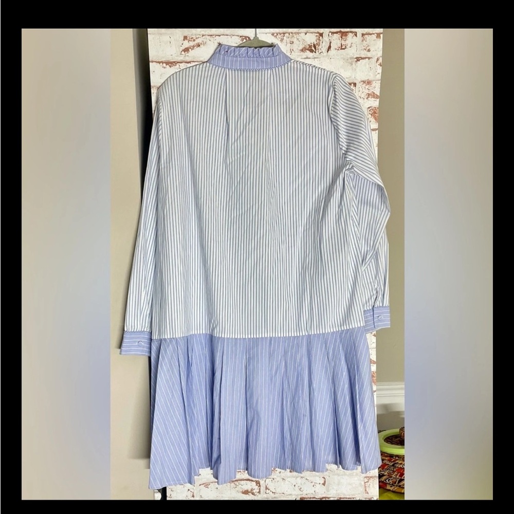 Tuckernuck Lavender Blue Striped Tate Dress Size L - Picture 3 of 4